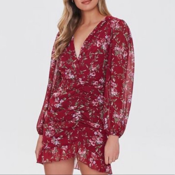 Forever 21 Dresses & Skirts - Fall Floral Dress Autumn Fashion